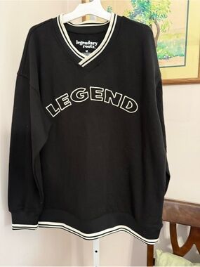 Embroidered Legendary Rootz Sweatshirt. NWT. Size Medium